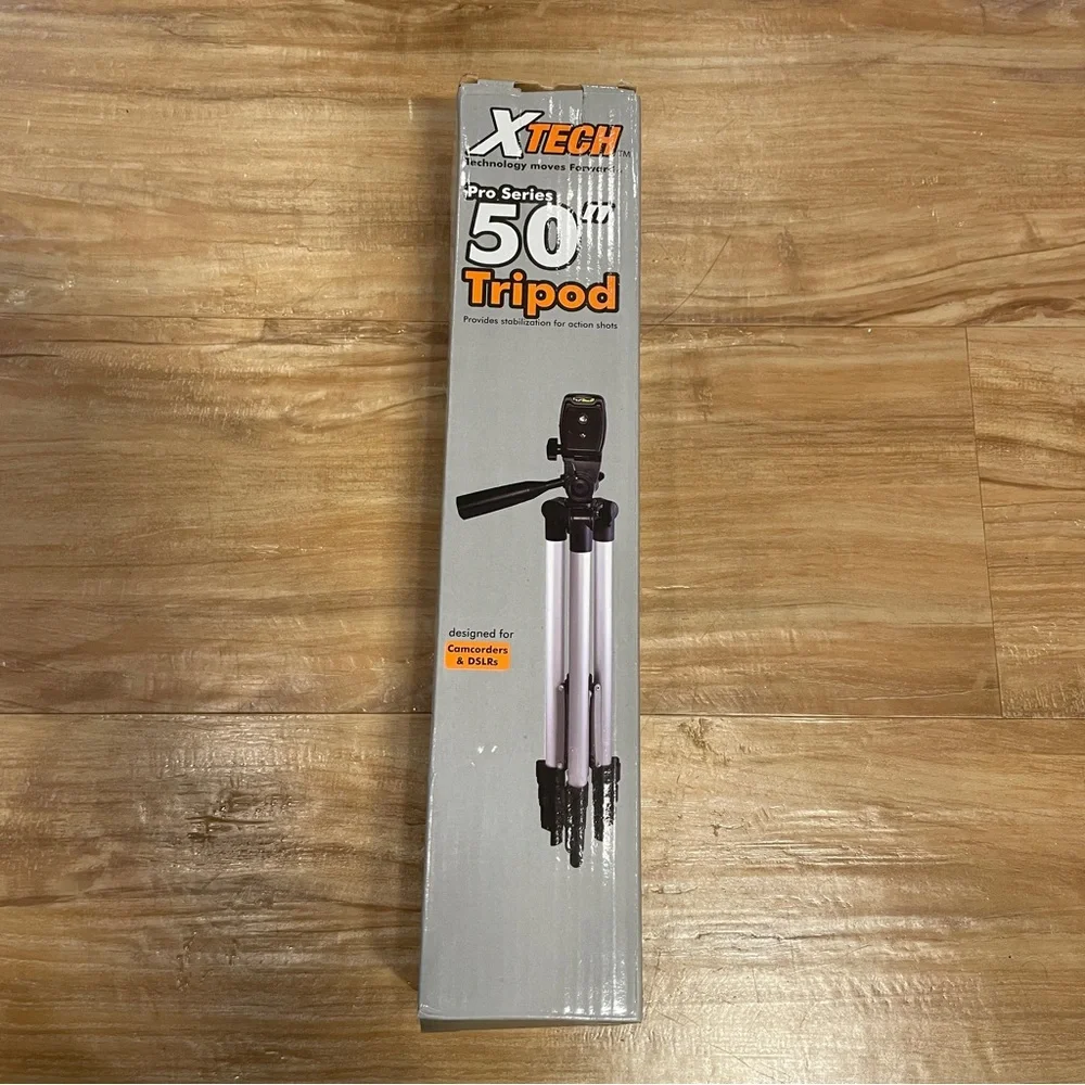 XTech XH50TRS 50-Inch Pro Series Tripod, Open Box, New, For Camcorders/DSLRs